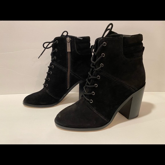 Michael Kors thatcher ankle boots suede black 6 M - Picture 2 of 11